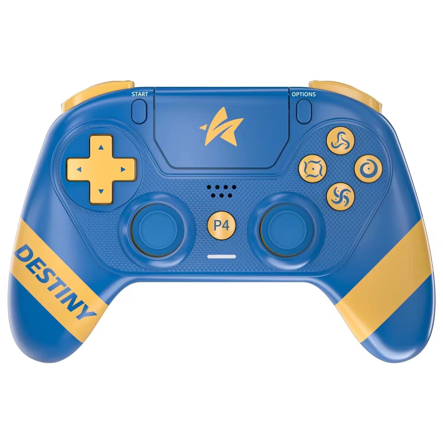 Wireless Game Controller with Light Bar for PS4. PS5 & Android