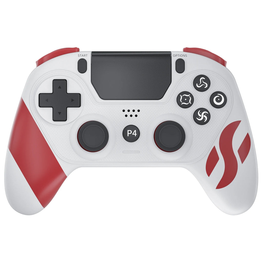 Wireless Game Controller with Light Bar for PS4. PS5 & Android