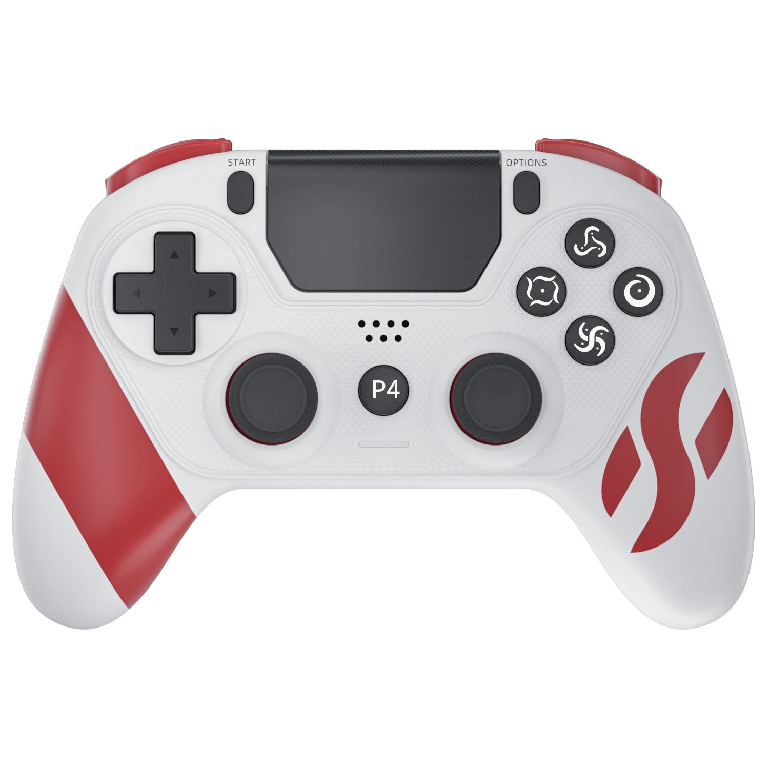 Wireless Game Controller with Light Bar for PS4. PS5 & Android